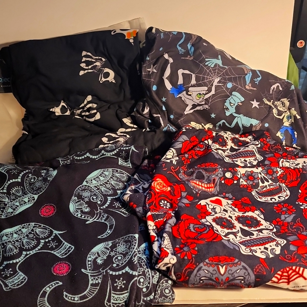 Charlies Project TC Leggings Unicorn Skeleton Sugar Skulls Zombies Elephants